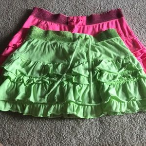 Justice girl’s ruffle skorts!